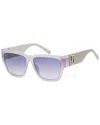 Marc Jacobs Violet Shaded Rectangular Ladies Sunglasses Marc 646/s 0b1p/dg 57 In Purple