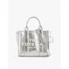 Marc Jacobs The Metallic Leather Tote Bag In Metallic Silver