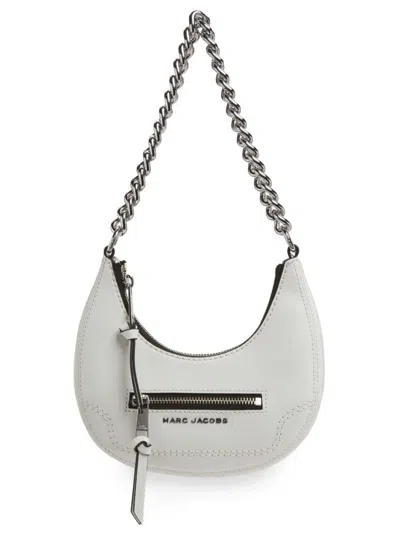 Marc Jacobs Women's Mini Crescent Leather Crossbody Bag In White