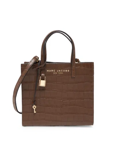 Marc Jacobs Women's Mini Grind Leather Tote Bag In Brown