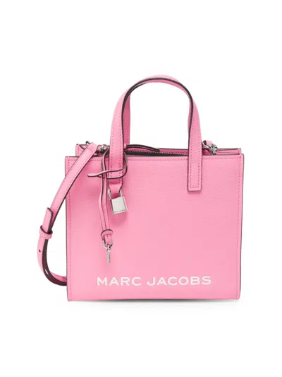 Marc Jacobs Women's Mini Grind Leather Tote Bag In Pink