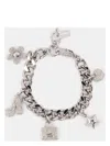 Marc Jacobs Bracciale The Pave Mini Icon Charm In Silver