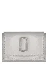 Marc Jacobs Mini Snapshot Leather Wallet In Gray