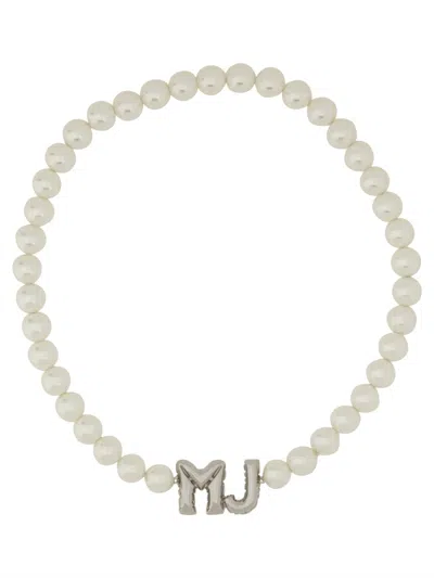 Marc Jacobs Women "mj Balloon" Necklace In White