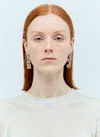 Marc Jacobs Mj Crystal-embellished Earrings In Metallic