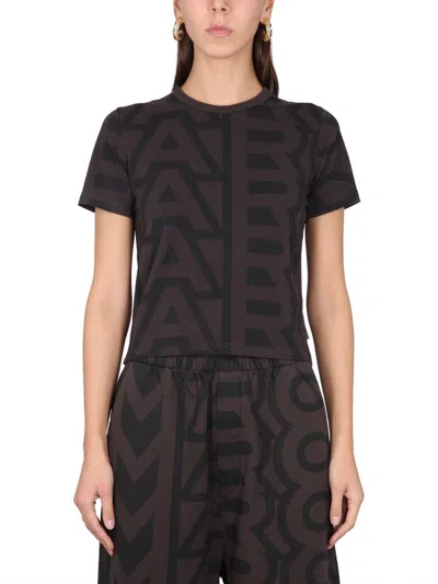Marc Jacobs Women Monogram T-shirt In Black