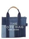 Marc Jacobs Medium Denim Tote Bag With Logo Embroidery