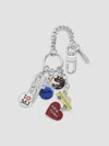 Marc Jacobs Nyc Cluster Bag Charm In Nickel