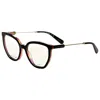 Marc Jacobs Demo Cat Eye Ladies Eyeglasses Marc 596 0807 54 In Black