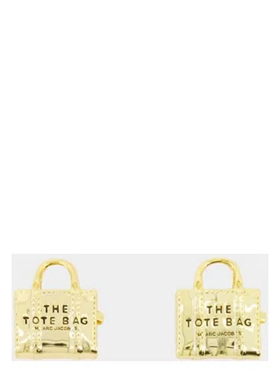 Marc Jacobs Women's Orecchini A Perno The Tote Bag Stud In Gold