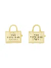 Marc Jacobs Orecchini A Perno "the Tote Bag Stud" In Gold