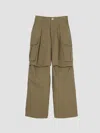 Marc Jacobs Oversized Cargo Pants In Utility Khaki