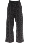 MARC JACOBS WOMEN'S OVERSIZED COTTON SWEATPANTS WITH ALLOVER LOGO PATTERN