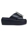Marc Jacobs The Pop J Marc Platform Wedge Slide Sandal In Multi