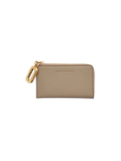 Marc Jacobs The Pop J-marc Zip-around Wallet In Purple