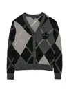 Marc Jacobs Argyle Flower Cardigan In Multi