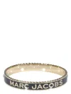 Marc Jacobs The Medallion Logo Detailed Bracelet In Black
