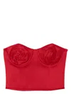Marc Jacobs Red The Duchess Satin Rose Corset