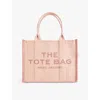 MARC JACOBS WOMENS ROSE THE LARGE TOTE COTTON-BLEND TOTE BAG