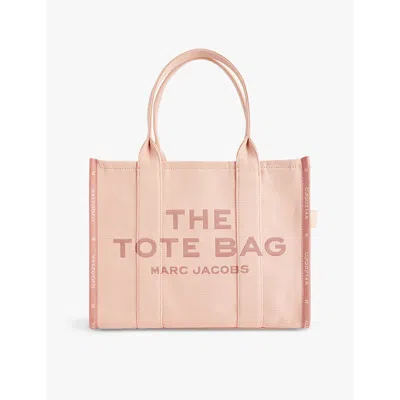 Marc Jacobs Womens Rose The Large Tote Cotton-blend Tote Bag