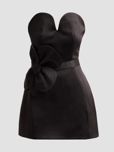 Marc Jacobs Women's Satin Daisy Belted Minidress In Black