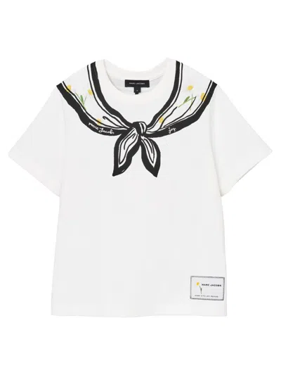 Marc Jacobs Women's Scarf Print Cotton T-shirt In Multi