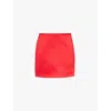 Marc Jacobs Duchess Satin Mini Skirt In Siren