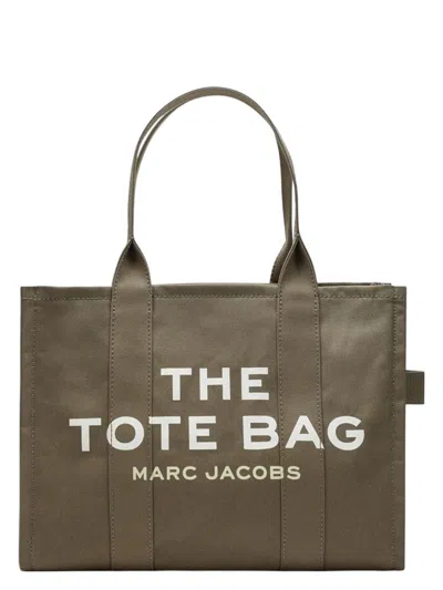 MARC JACOBS WOMEN'S SLATE CANVAS LARGE TOTE BAG
