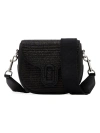 Marc Jacobs The Woven J Marc Small Saddle Bag In Black