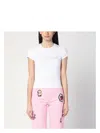 Marc Jacobs Crystal Logo T-shirt In White