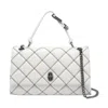 Marc Jacobs Women The Bi-color Quilted Dual Convertible Shoulder Bag In White