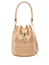 Marc Jacobs The Mini Faux Leather Bucket Bag In Beige