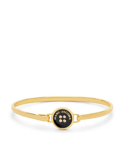Marc Jacobs Women The Button Hinge Bracelet In Black