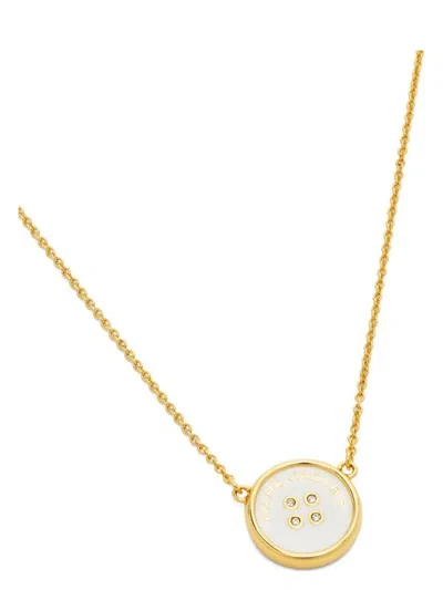 MARC JACOBS WOMEN'S THE BUTTON PENDANT NECKLACE