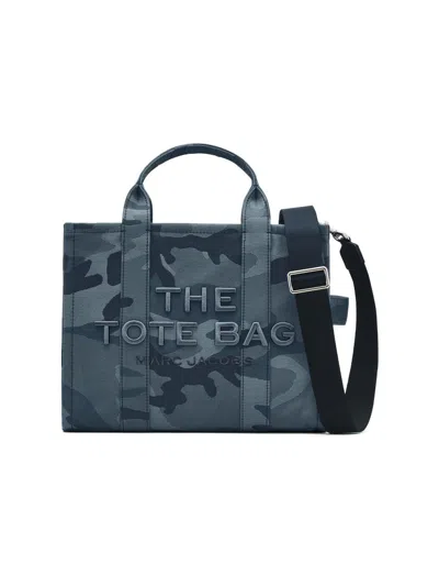 Marc Jacobs Women's The Camo Jacquard Medium Tote Bag In Blue
