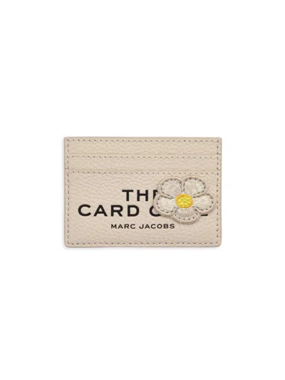 Marc Jacobs The Camp Card Case Patchwork Leather Card Holder In Neutral