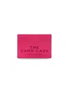Marc Jacobs The Leather Raspberry Pink Card Case In Pink