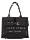 Marc Jacobs The Cargo Canvas Large Tote Bag In Black In Black