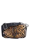 Marc Jacobs Cheetah Print Calf Hair Bag With Adjustable Strap In Black Cheetah