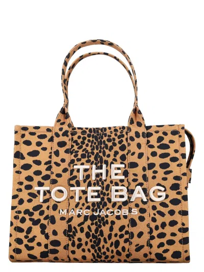 Marc Jacobs Women's The Cheetah Large Tote Bag In Black Leo