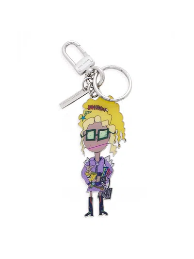 Marc Jacobs Women's The City Caricature Bag Charm In Metallic