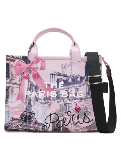 Marc Jacobs Women's The City Collection Medium Cotton-blend Tote Bag In Pink