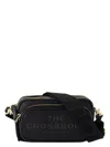 Marc Jacobs The Crossbody Black Shoulder Bag With Logo Embossed On The Front In Hammered Leather Woman In Black
