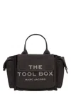 Marc Jacobs Compact Crossbody Tote With Bold Logo In Black