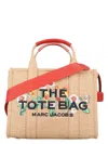 Marc Jacobs Medium Tote Embroidery Daisy Raffia In Natural