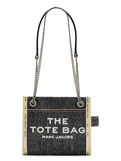Marc Jacobs Women's The Denim Chain Crossbody Tote Bag In Black