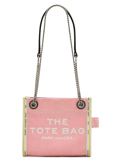 Marc Jacobs Women's The Denim Chain Crossbody Tote Bag In Pink
