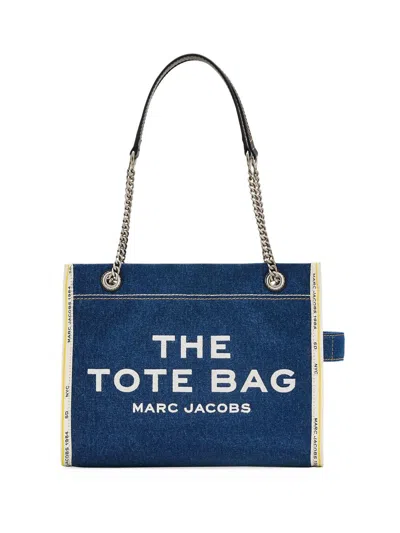 Marc Jacobs Women's The Denim Chain Medium Tote Bag In Blue