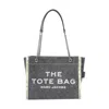 Marc Jacobs Women The Denim Chain Medium Tote Bag In Gray