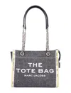 Marc Jacobs The Denim Chain Small Tote Bag In Black